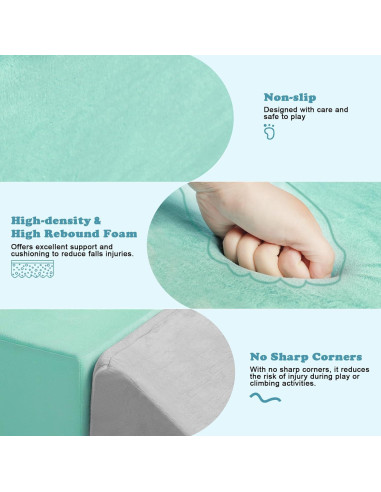 Bloques de Escalada de Espuma HHH HIKECUCAN - 4 Piezas para Niños 1-4 Años