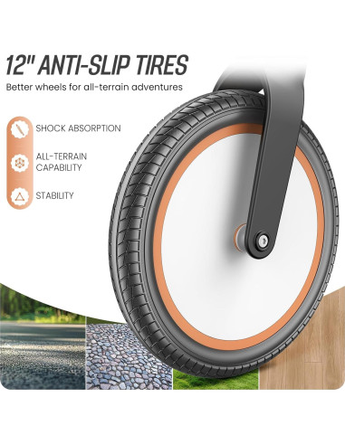 Bicicleta de Equilibrio SEREED B208 Plegable 12" Negro