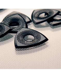 Puas de guitarra Bog Street Battle Axe ULTEM 2mm Paquete de 6 2