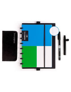 Cuaderno Inteligente Reutilizable A5 Modubooq 40 Páginas Azules