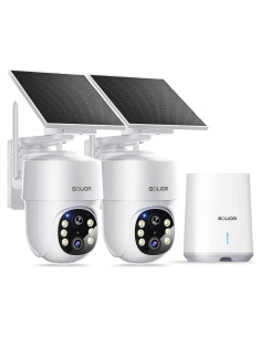 Cámaras de Seguridad Inalámbricas SOLIOM SHB501 - 5MP, Paquete de 2