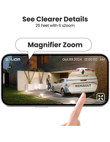 Cámaras de Seguridad Inalámbricas SOLIOM SHB501 - 5MP, Paquete de 2