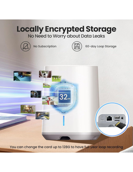 Cámaras de Seguridad Inalámbricas SOLIOM SHB501 - 5MP, Paquete de 2