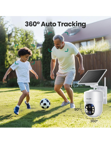 Cámaras de Seguridad Inalámbricas SOLIOM SHB501 - 5MP, Paquete de 2