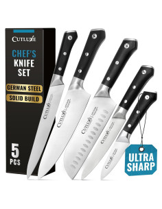 Set de cuchillos de cocina Cutluxe 5 piezas acero inoxidable