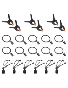 Keadic Kit de Clips de Fondo de Fotografía 22 Piezas Nylon