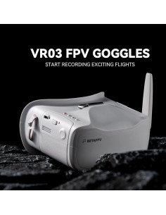 Gafas FPV BETAFPV VR03 4.3" HD 800x480 DVR Antena 5.8G 2