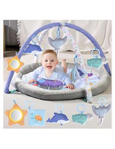 Alfombra de Actividades para Bebés 0-18 Meses - Lavable