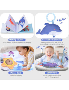 Alfombra de Actividades para Bebés 0-18 Meses - Lavable 2