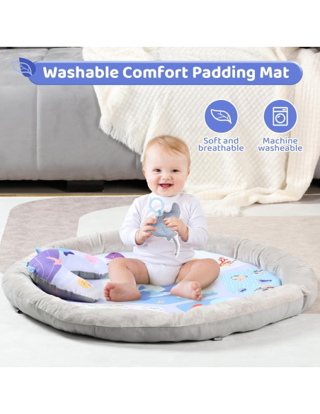 Alfombra de Actividades para Bebés 0-18 Meses - Lavable