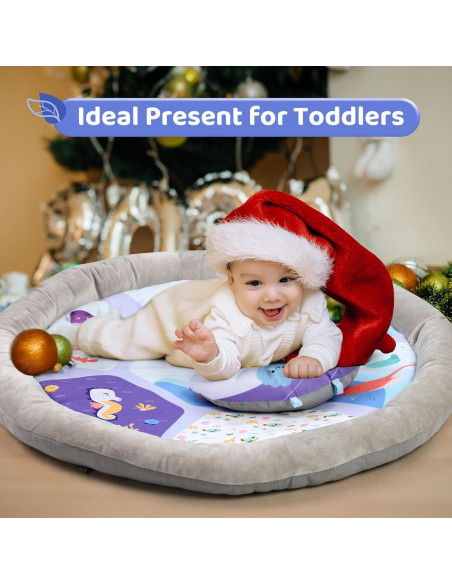 Alfombra de Actividades para Bebés 0-18 Meses - Lavable