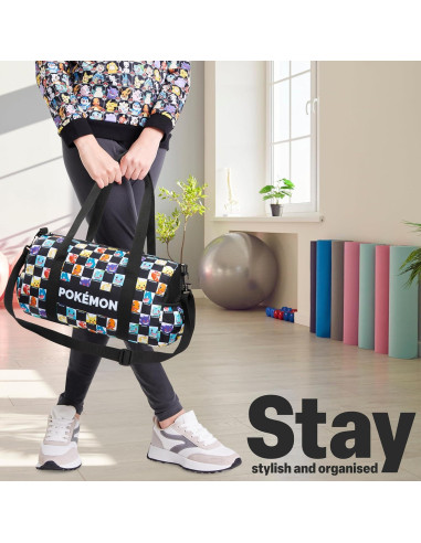 Bolsa de gimnasio Pokemon para niños 38x22x18 cm