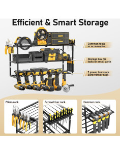 Organizador de Herramientas Longtor para Pared 3 Niveles 15kg 2
