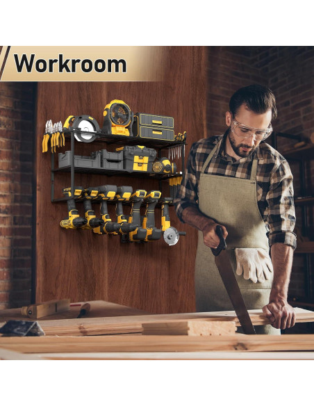 Organizador de Herramientas Longtor para Pared 3 Niveles 15kg