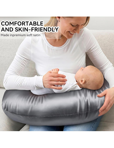 Funda de Almohada de Lactancia Pro Goleem Satin 2 Paquetes