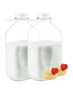 Botellas de Vidrio para Leche Kitchentoolz 1.81 kg - Paquete de 2