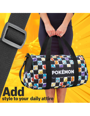 Bolsa de gimnasio Pokemon para niños 38x22x18 cm