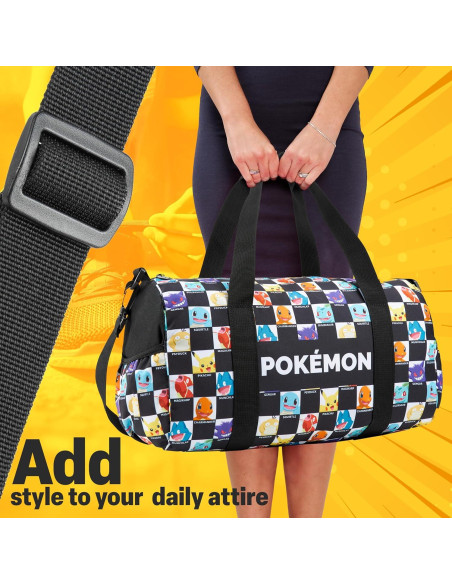 Bolsa de gimnasio Pokemon para niños 38x22x18 cm