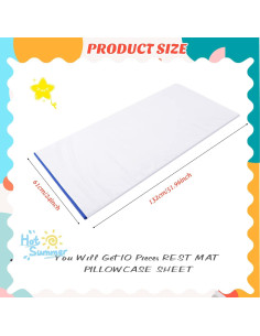 Sábanas para Colchoneta de Siesta Lounsweer 10 Pcs 132x61 cm 2