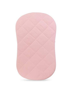 Sábana de Cuna Rosa Ely's & Co. 100% Algodón Jersey Impermeable