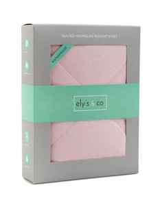 Sábana de Cuna Rosa Ely's & Co. 100% Algodón Jersey Impermeable 2