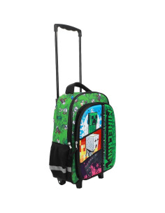 Mochila Rodante BIOWORLD Minecraft 40.64 cm con Mango Ajustable 2