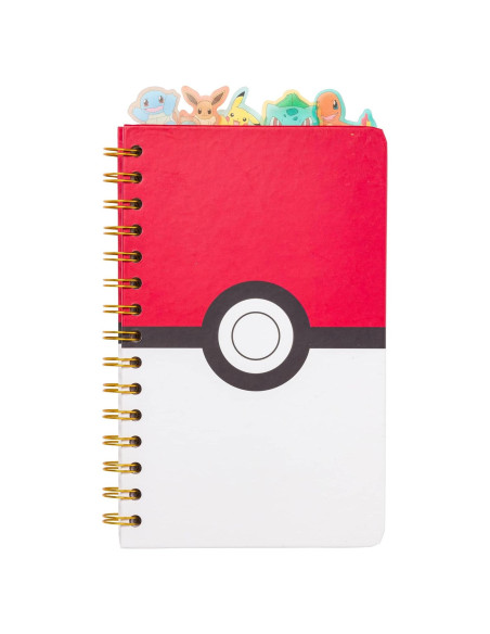 Cuaderno de Anillas Pokemon Pokeball Starters 12.7x20.3cm
