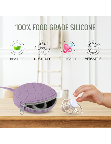 Funda de Sostenedor de Chupete Silicona Nothomme 2 Unidades