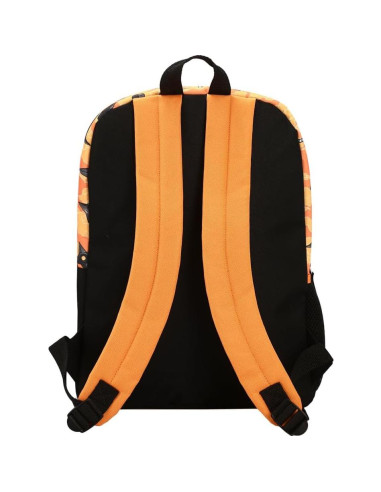Conjunto Mochila 5 Piezas Naruto Anime Naranja y Negro