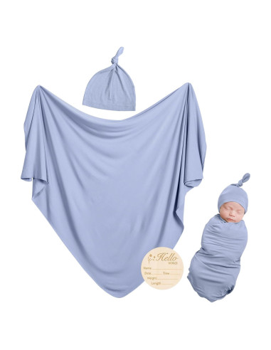 Manta de Envolver BubblePanda 89x89 cm Rayón de Bambú Suave