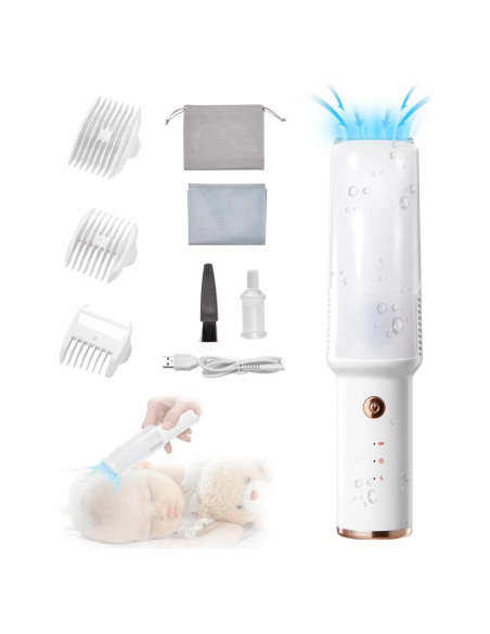 Cortadora de Cabello para Bebés JFHID con Aspiradora y 3 Peines