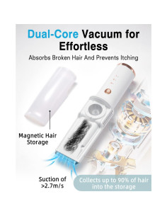 Cortadora de Cabello para Bebés JFHID con Aspiradora y 3 Peines 2