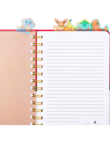 Cuaderno de Anillas Pokemon Pokeball Starters 12.7x20.3cm