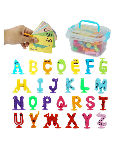 Juguetes de Succión de Letras del Alfabeto Blizuup 26 Piezas