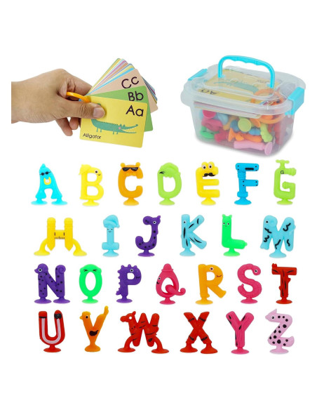 Juguetes de Succión de Letras del Alfabeto Blizuup 26 Piezas