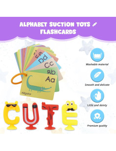 Juguetes de Succión de Letras del Alfabeto Blizuup 26 Piezas 2