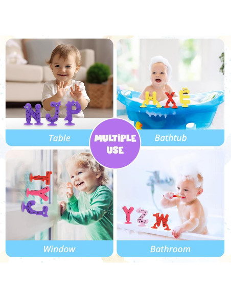 Juguetes de Succión de Letras del Alfabeto Blizuup 26 Piezas