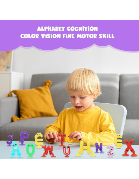 Juguetes de Succión de Letras del Alfabeto Blizuup 26 Piezas