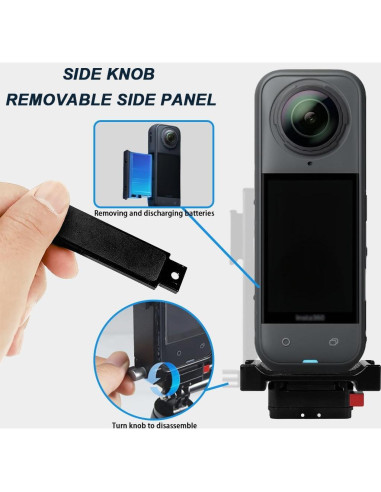 Soporte Vertical-Horizontal SRUIM para Insta 360 X5 X3 X2