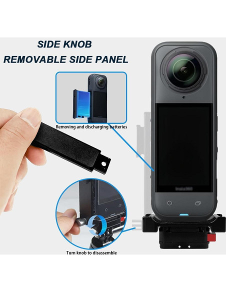 Soporte Vertical-Horizontal SRUIM para Insta 360 X5 X3 X2 Soporte Vertical-Horizontal SRUIM para Insta 360 X5 X3 X2