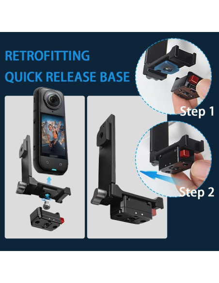 Soporte Vertical-Horizontal SRUIM para Insta 360 X5 X3 X2 Soporte Vertical-Horizontal SRUIM para Insta 360 X5 X3 X2