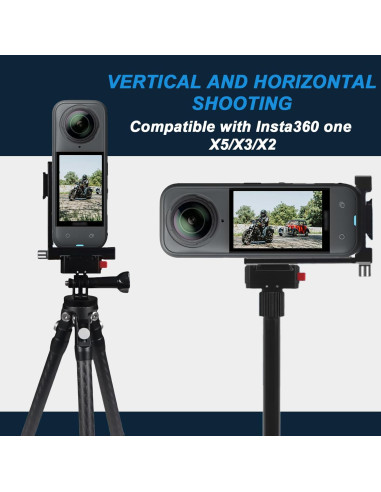Soporte Vertical-Horizontal SRUIM para Insta 360 X5 X3 X2