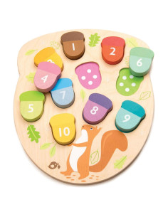 Juego de rompecabezas de madera Tender Leaf Toys - Conteo 10