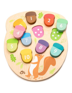 Juego de rompecabezas de madera Tender Leaf Toys - Conteo 10 2
