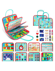 Tablero Ocupado Montessori Rideomon 28x22 cm para Niños 1-4 Años