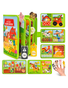 Libro Ocupado Interactivo Metnuora para Niños 3-6 Años