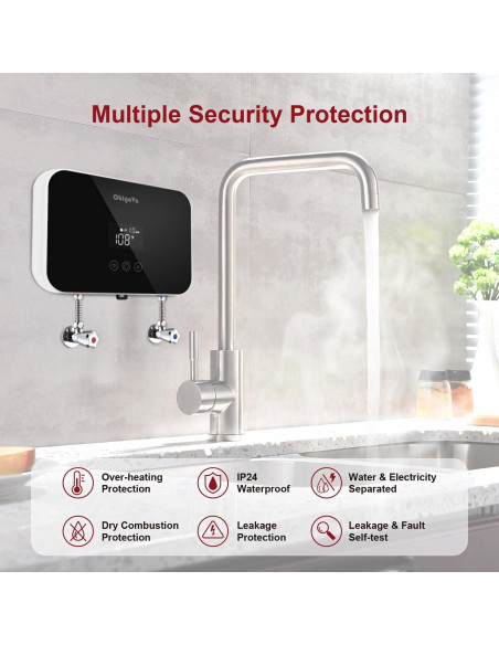 Calentador de Agua Instantáneo Eléctrico ObigaVc 8kW 240V