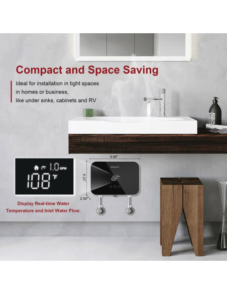 Calentador de Agua Instantáneo Eléctrico ObigaVc 8kW 240V