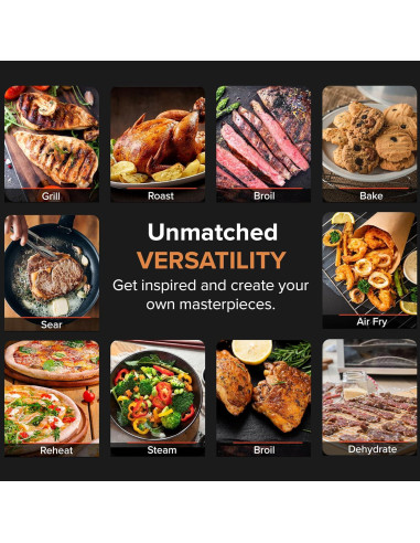 Horno de Parrilla Nuwave Primo 1500W, Termómetro Digital, 4.08kg