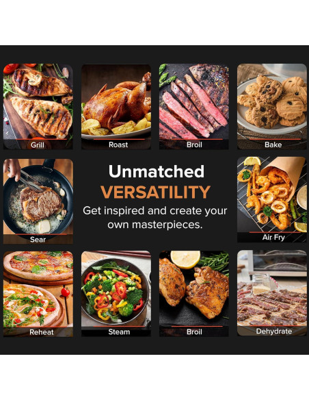 Horno de Parrilla Nuwave Primo 1500W, Termómetro Digital, 4.08kg